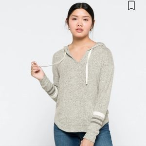 Market & Spruce Brushed Knit Hoodie